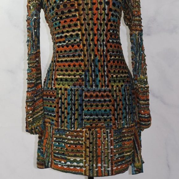 Adore Multi Color Knit Dress - Picture 7 of 10